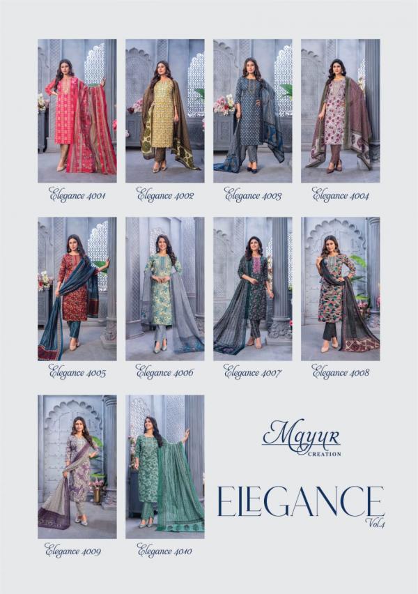 Mayur Elegance Vol-4 – Dress Material